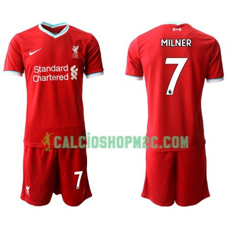 Liverpool James Milner 7 Bambino Maglia Prima 2020/2021 Manica Corta (+ Pantaloncini)